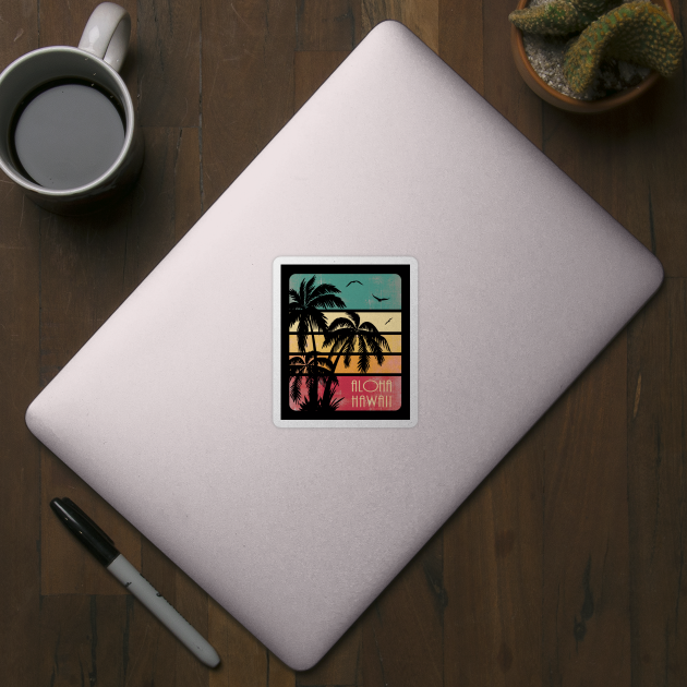 Aloha Hawaii Retro Sunset by Nerd_art